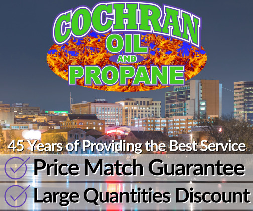 Cochran Oil and Propane will match any price. We also provide discount for large quantities. Call 302-654-3333 today.